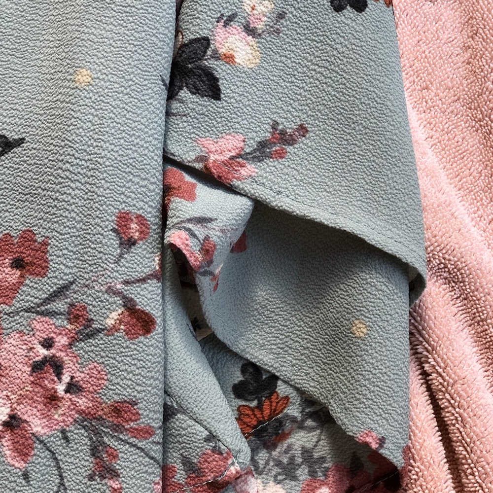 Floral ruffled shirt